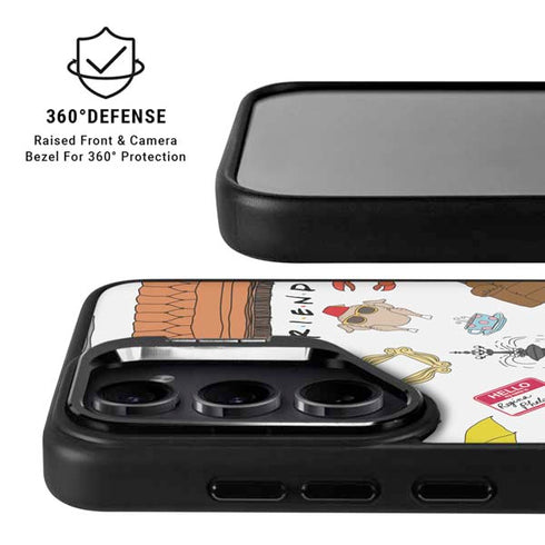 Warner Bros Classic FRIENDS Icons Galaxy S24 Plus Kickstand Case